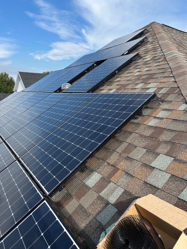 Critter Guard Solar Panels installation